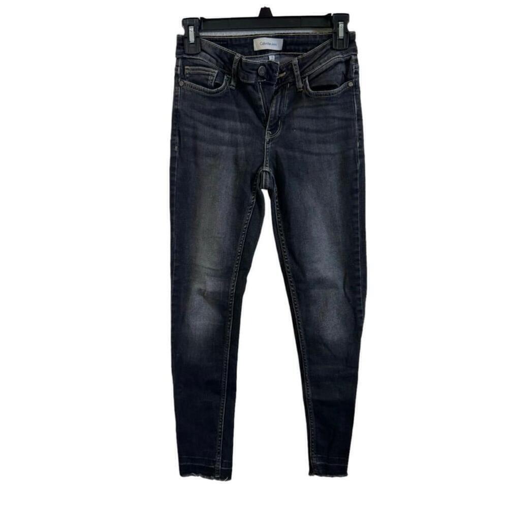 Women's Calvin Klein Black Ankle Skinny Jeans Size 2